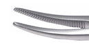 390R 4-123S Halsted Hemostatic Forceps, Curved, Long, Length 125 mm, Stainless Steel
