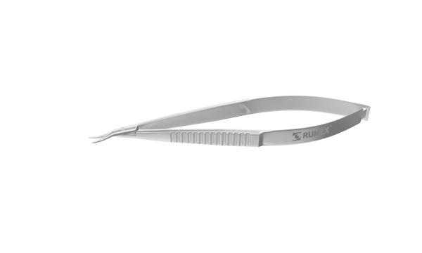 320R 11-010S Castroviejo Corneal Scissors, Left, Curved, Blunt Tips, 7.00 mm Blades, Length 100 mm, Stainless Steel