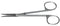 167R 11-080S Straight Iris Scissors, Sharp Tips, 28.00 mm Blades, Ring Handle, Length 115 mm, Stainless Steel