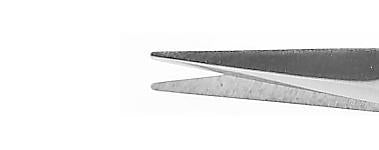 338R 11-054S Vannas Capsulotomy Scissors, Angled, Sharp Tips, 6.00 mm Blades, Flat Handle, Length 81 mm, Stainless Steel