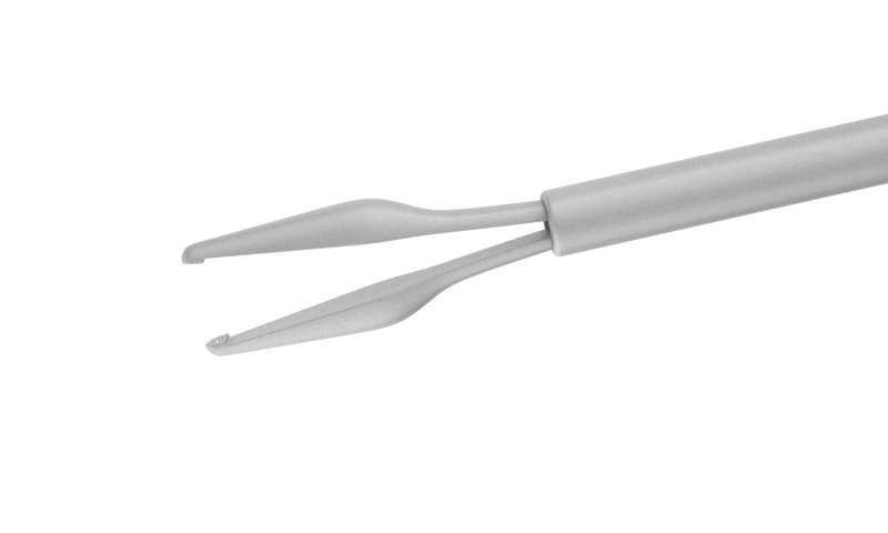 722R 12-401 Vitreoretinal End-Gripping Forceps with Extended Gripping Area at the End of the Tip, 20 Ga, Tip Only