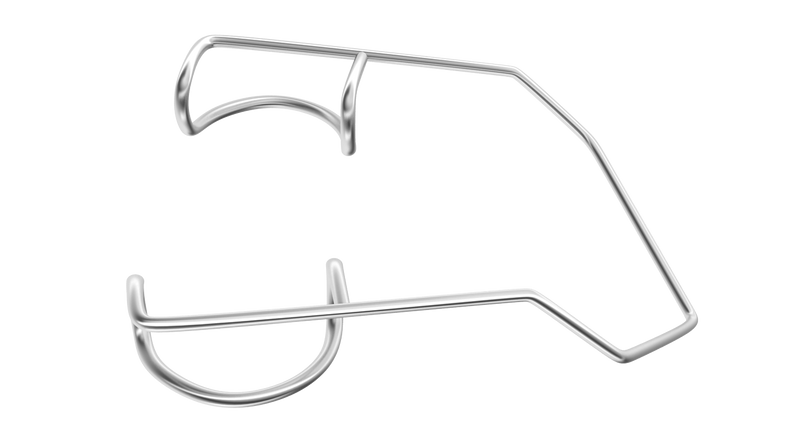 528R 14-024S Barraquer Wire Speculum, Temporal, Infant Size, 10.00 mm Blades, Length 38 mm, Stainless Steel