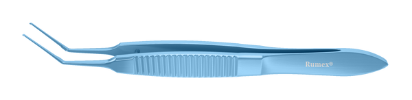 092R 4-030T Utrata Capsulorhexis Forceps, Regular Tips, 11.50 mm Straight Jaws, Flat Handle, Length 82 mm, Titanium