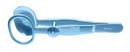 399R 4-1906T Desmarres Chalazion Forceps, Large, 31.00 x 17.40 mm Platform, Length 96 mm, Titanium