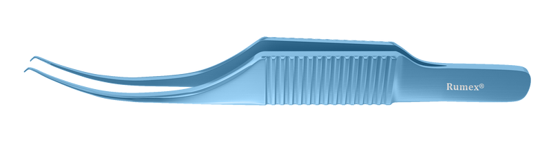 040R 4-0501T Colibri Corneal Forceps, 0.12 mm, 1x2 Teeth, Flat Handle, Length 77 mm, Titanium